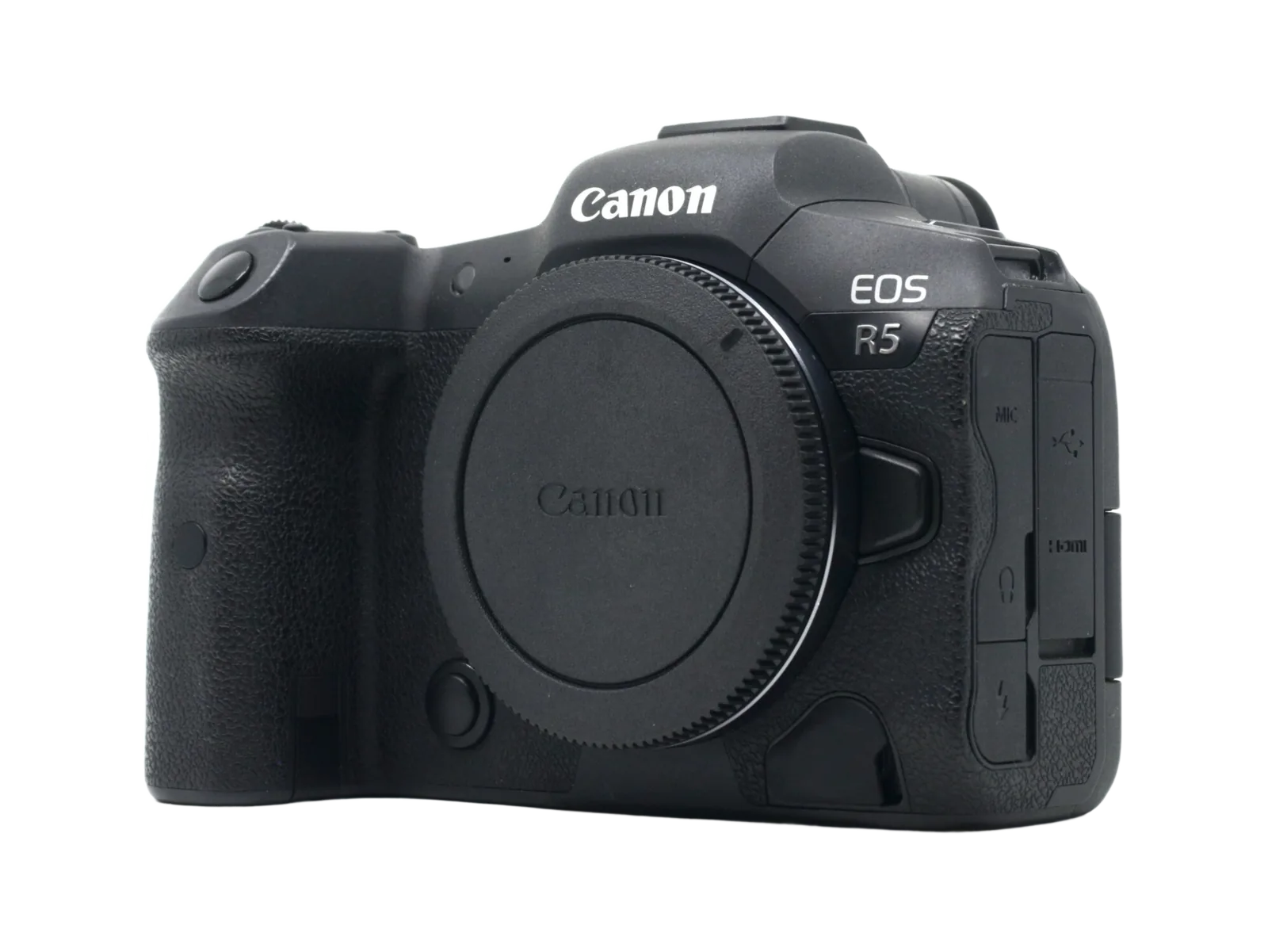 Canon EOS R5 full frame tükör nélküli fényképezőgép bérlés — a bérelhető eszköz közelről